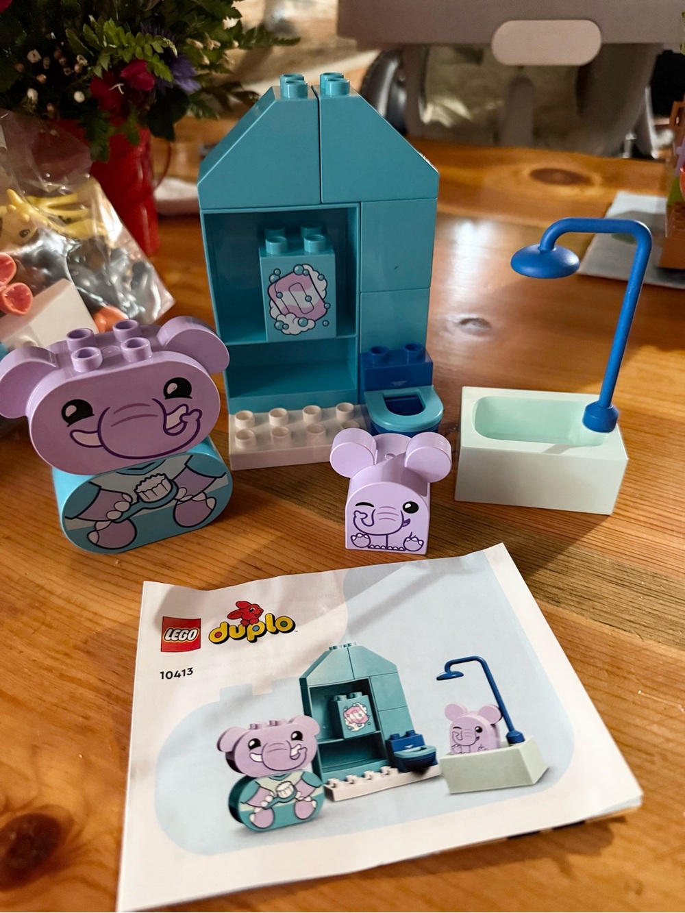 Duplo Lego Elephant Bath Set 10413